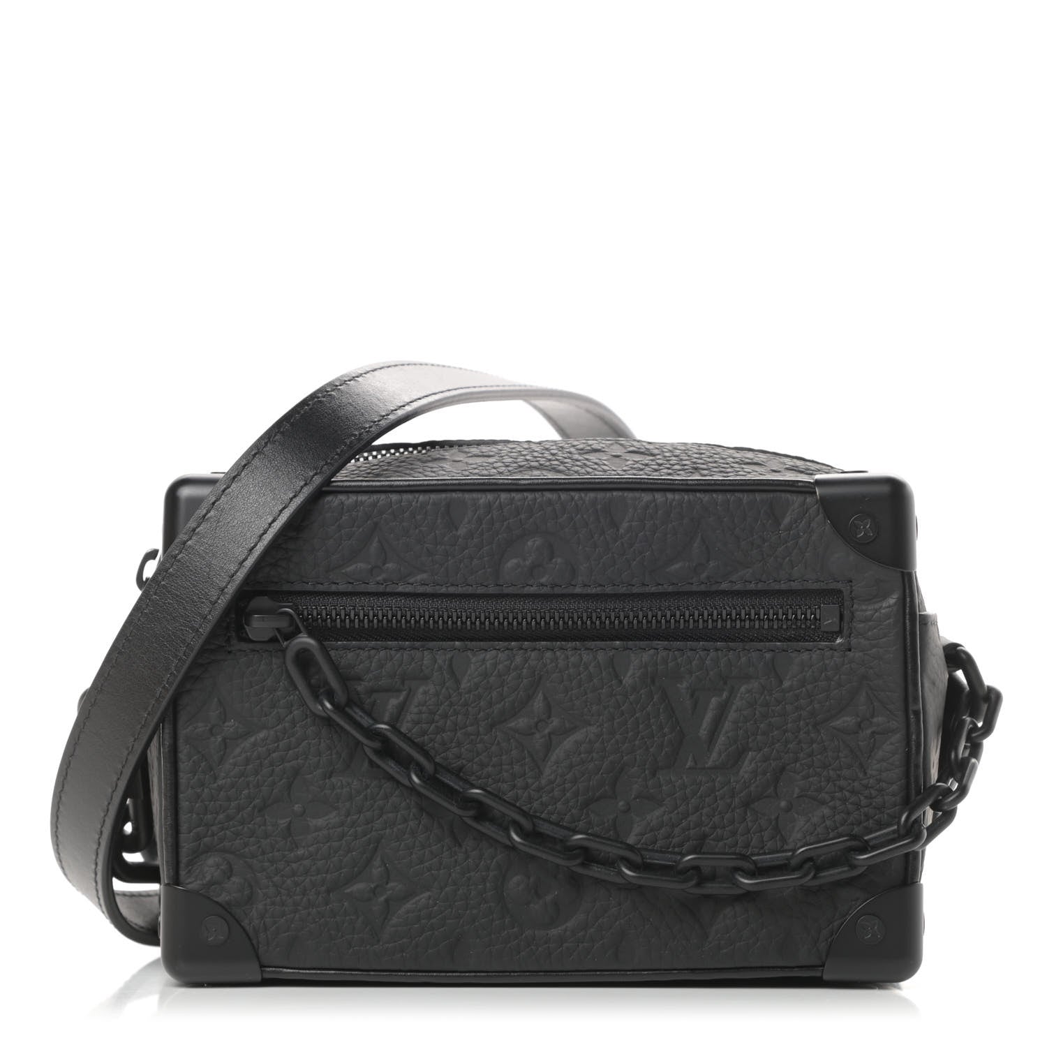 Louis Vuitton Taurillon Monogram Mini Soft Trunk Black 1 of 12