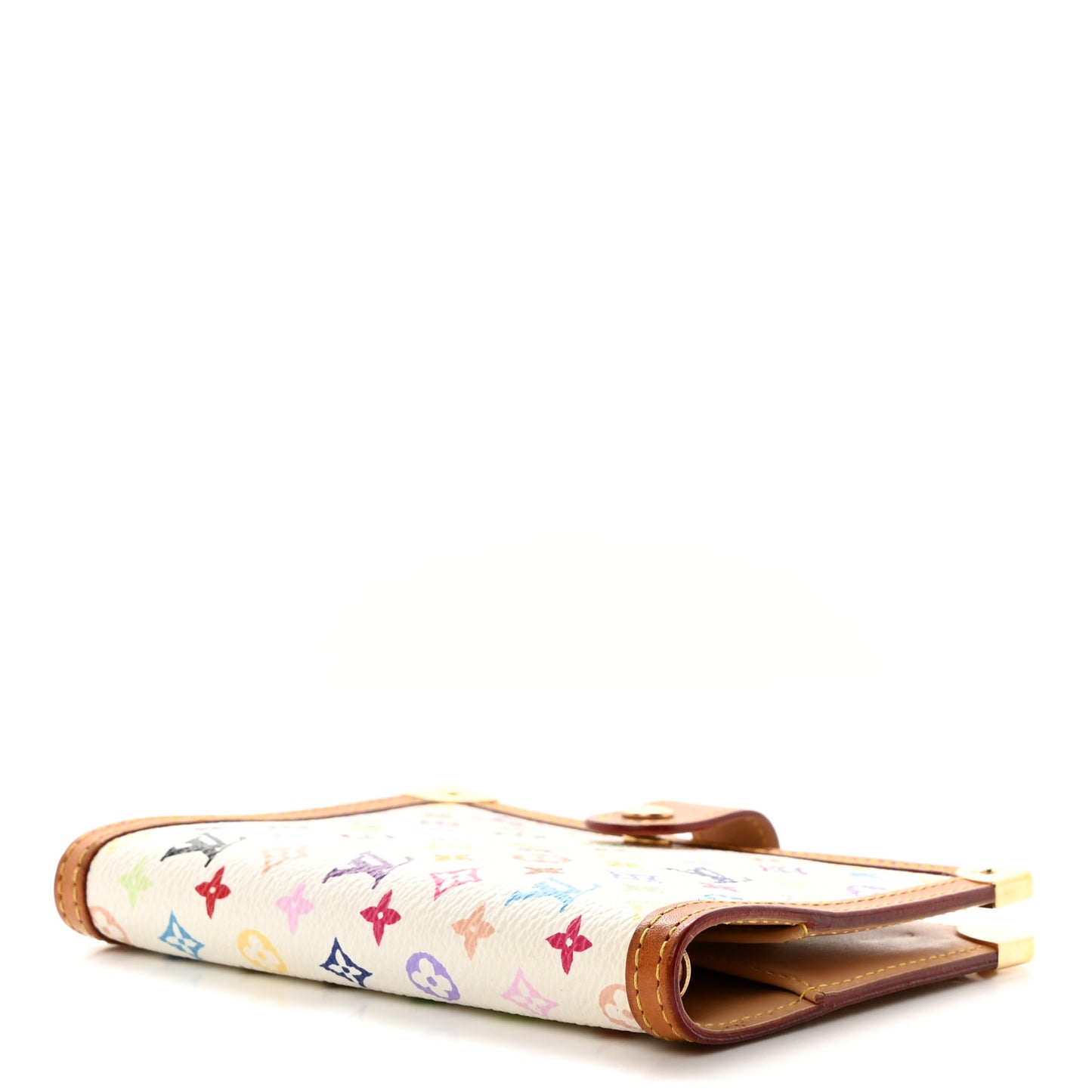 Monogram Multicolor Small Ring Agenda Cover White