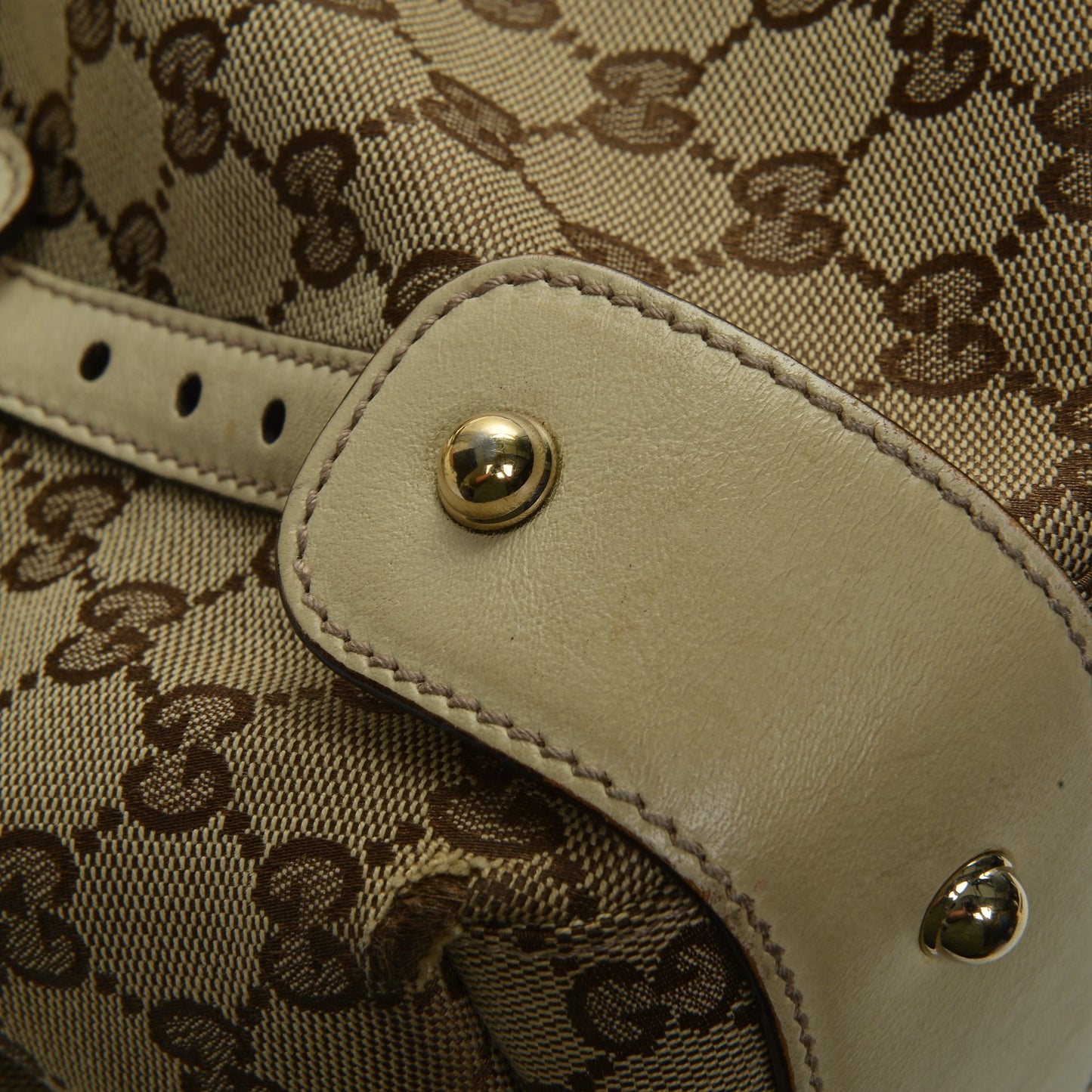 Monogram Medium Pelham Shoulder Bag Off White