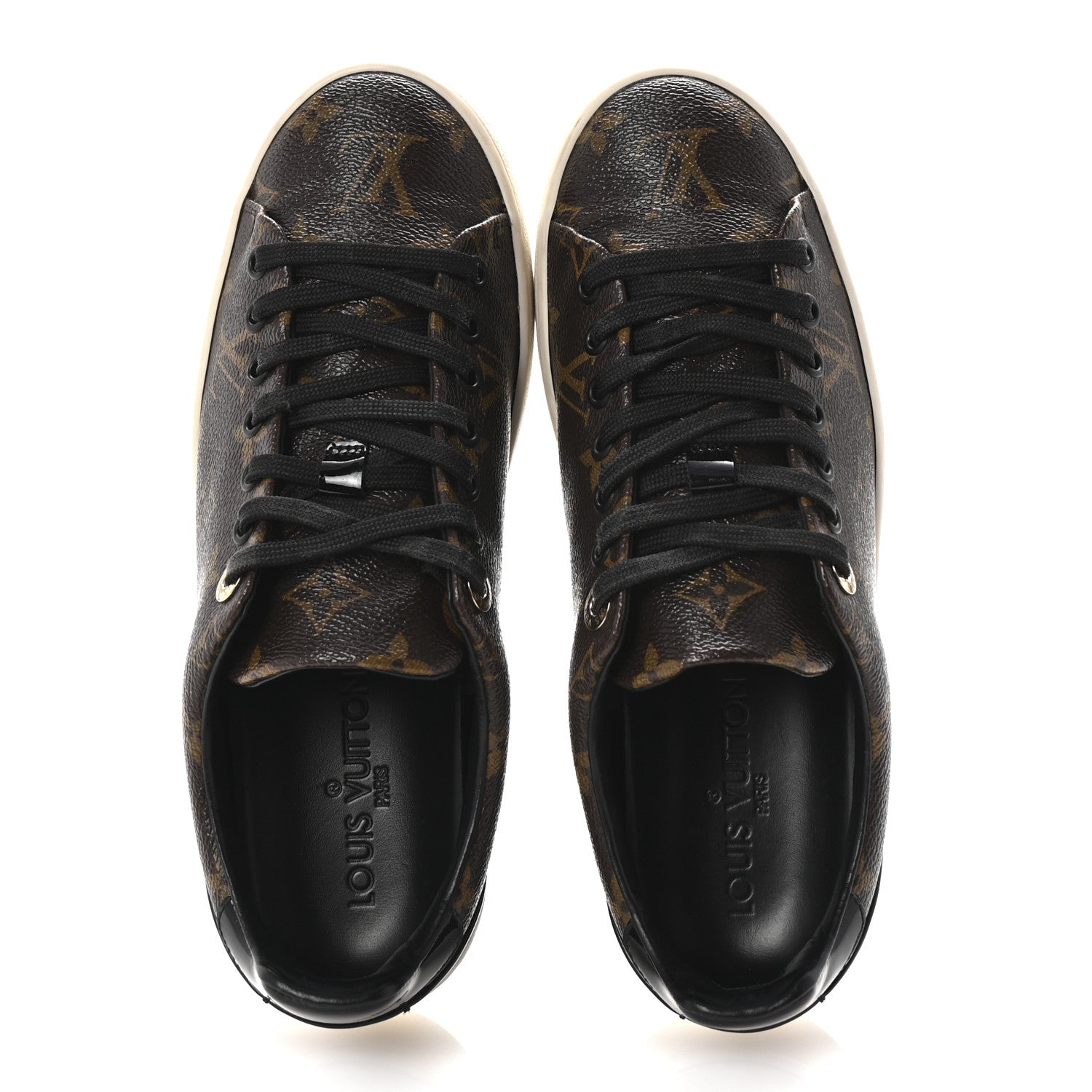 Louis Vuitton Patent Monogram Frontrow Sneakers 36.5 2 of 10