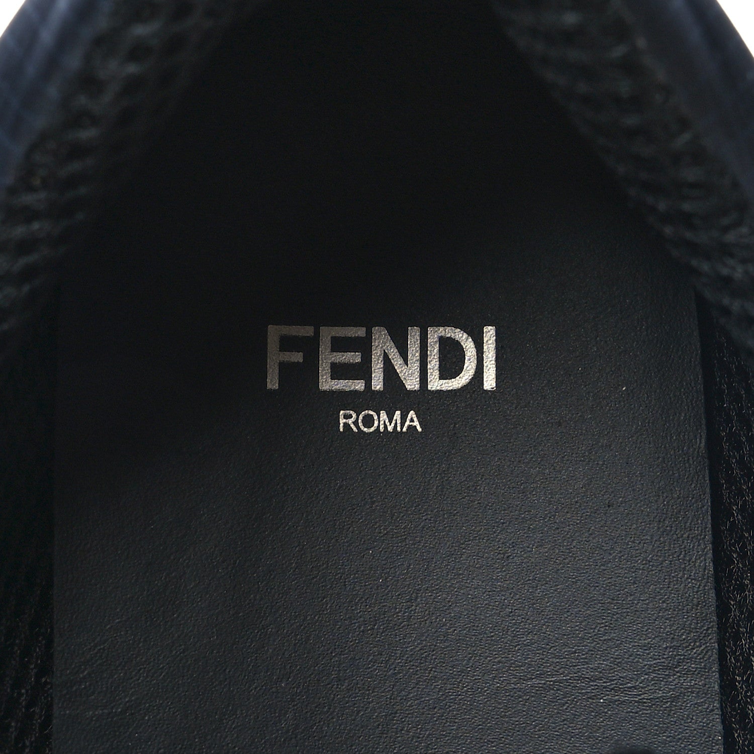 Fendi Nylon Womens FFreedom Sneakers 38.5 Blue Black 8 of 8