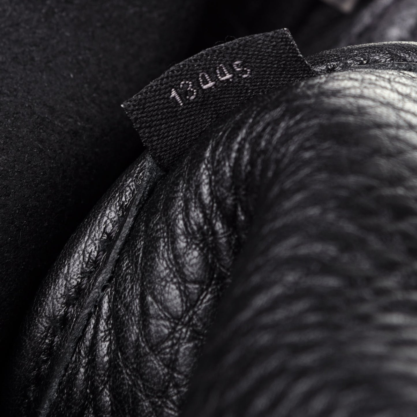 Grained Calfskin Backpack Black