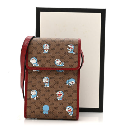 Gucci X DORAEMON Mini Vintage GG Supreme Monogram Mini Crossbody Bag Beige Cherry Red 12 of 12