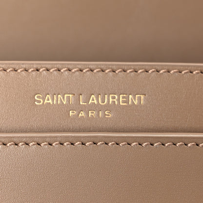 Saint Laurent Box Calfskin Mini Voltaire Shoulder Bag Dark Cork 8 of 12