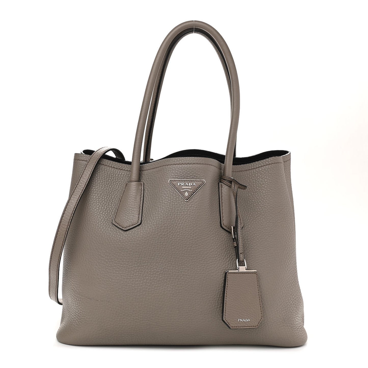 Vitello Daino Shopping Tote Argilla