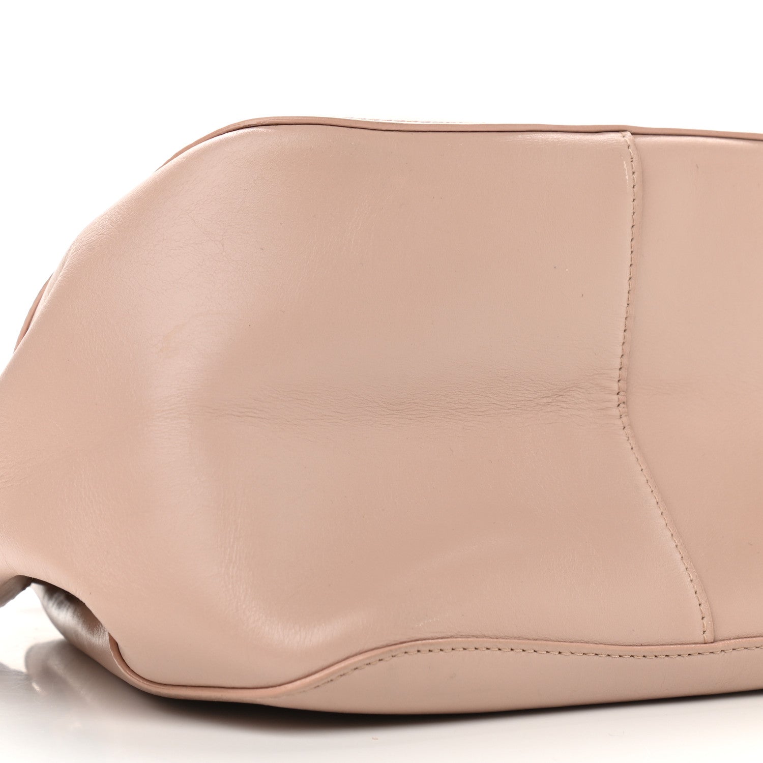 Alaia Calfskin Drawstring Shoulder Bag Sable 6 of 15