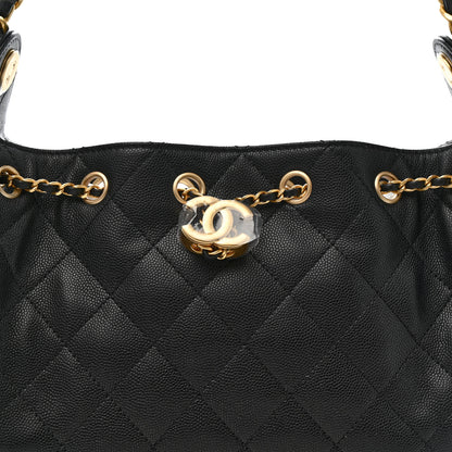 Chanel Caviar Quilted Mini Chanel 25 Handbag Black 8 of 11