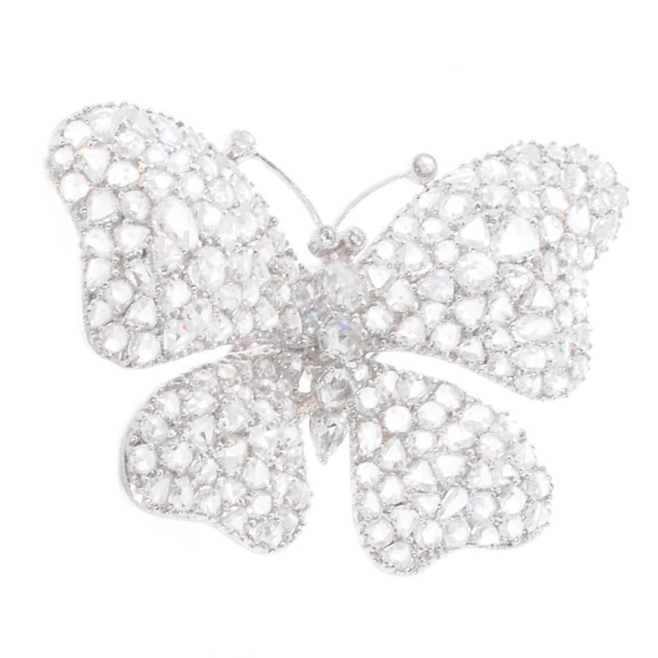 LORRAINE SCHWARTZ 18k Diamond Butterfly Pin Ring 5