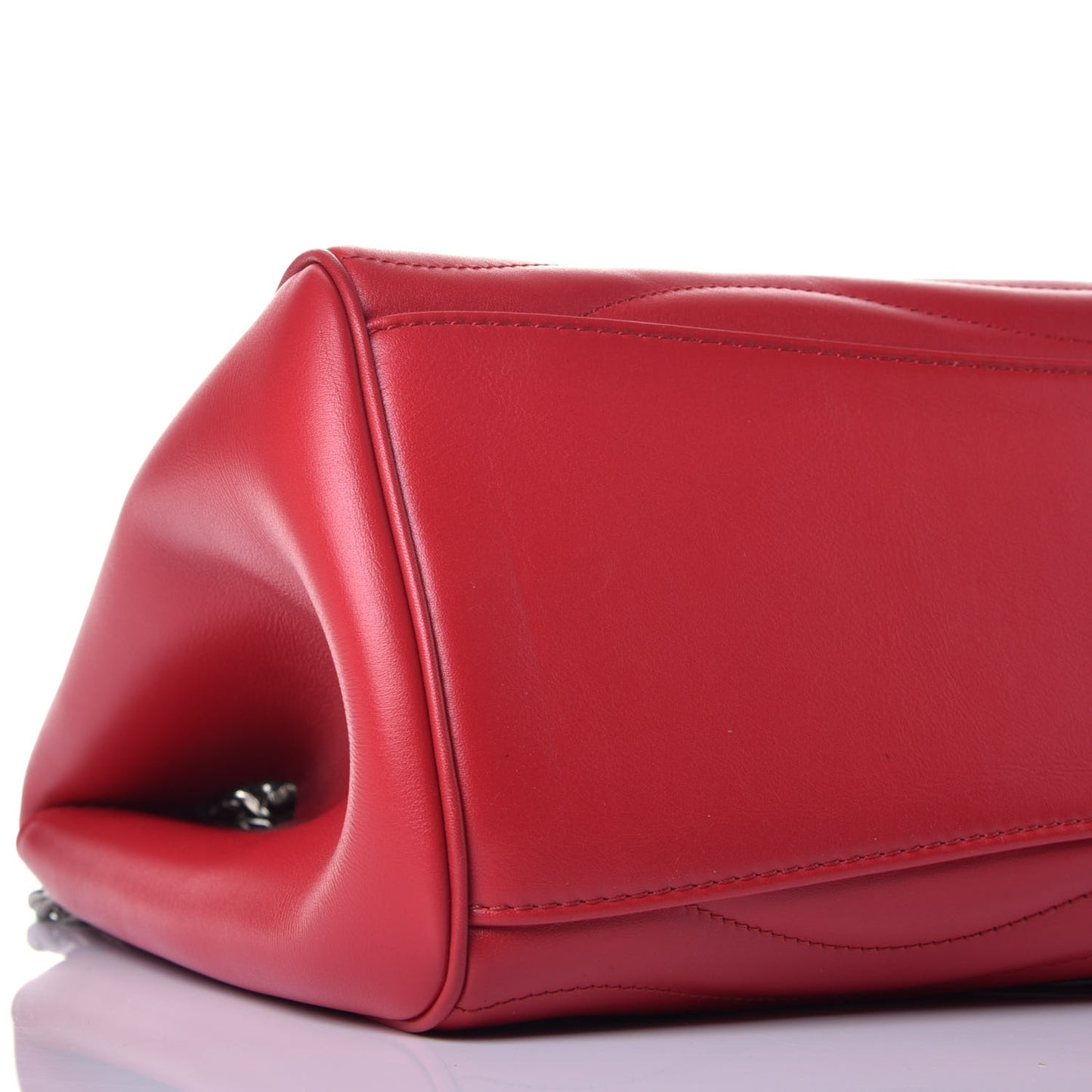 Calfskin New Wave Chain Tote Ecarlate