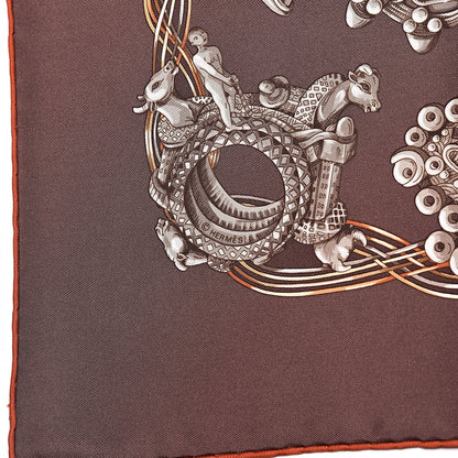 Hermes Silk Alliances Du Mond Scarf 90 4 of 4