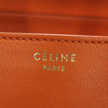 Celine Smooth Calfskin Mini Envelope Luggage Tote Orange 7 of 8