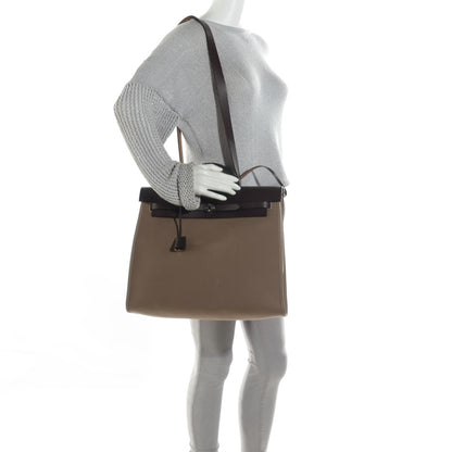 Hermes Toile Vache Hunter Herbag Zip 39 MM Etoupe Ebene 6 of 13