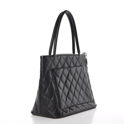 Chanel Caviar Quilted Medallion Tote Black 3 of 7