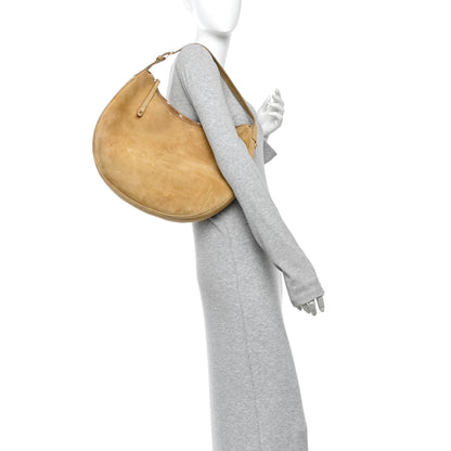 Celine Suede Calfskin Large Lulu Shoulder Bag Beige 2 of 11