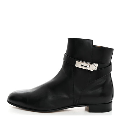 Hermes Calfskin Neo Low Boots 40 Black 1 of 9