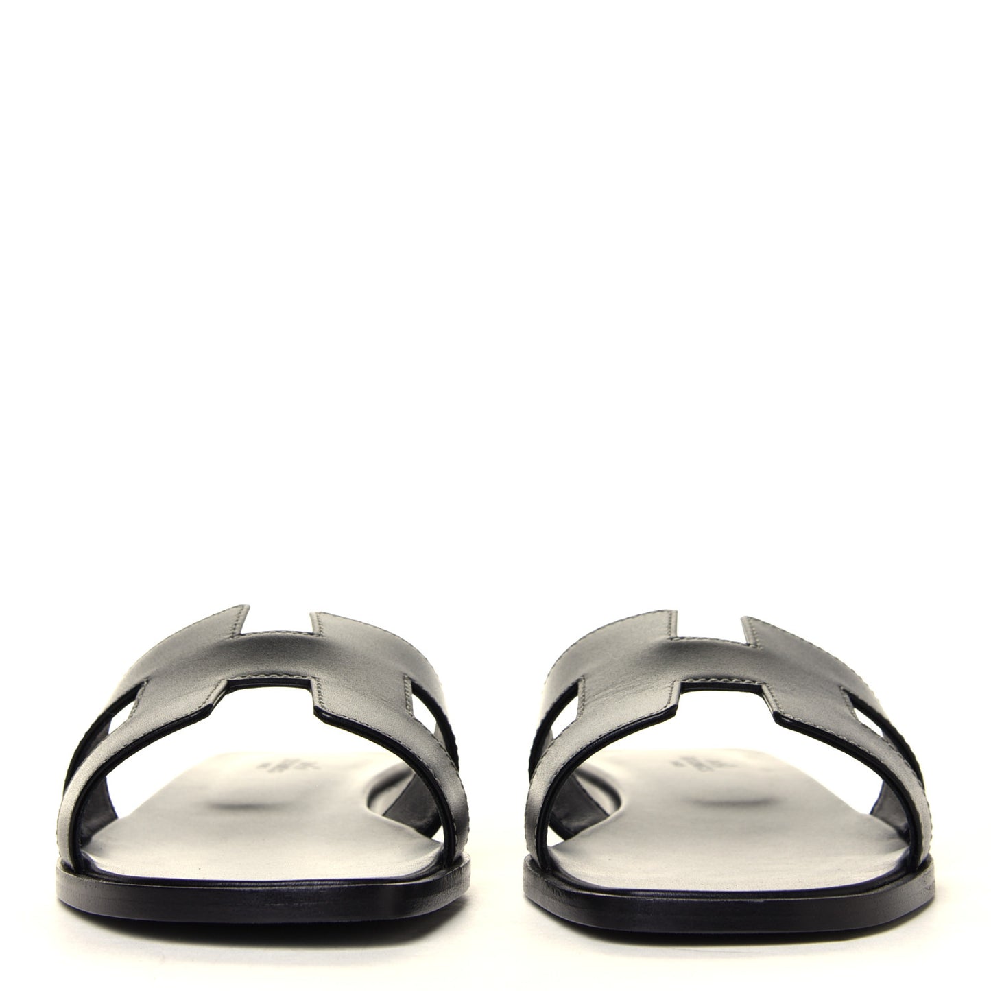 Box Calfskin Oran Sandals 39 Black