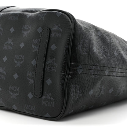 MCM Visetos Large Liz Reversible Shopper Tote Black 10 of 25