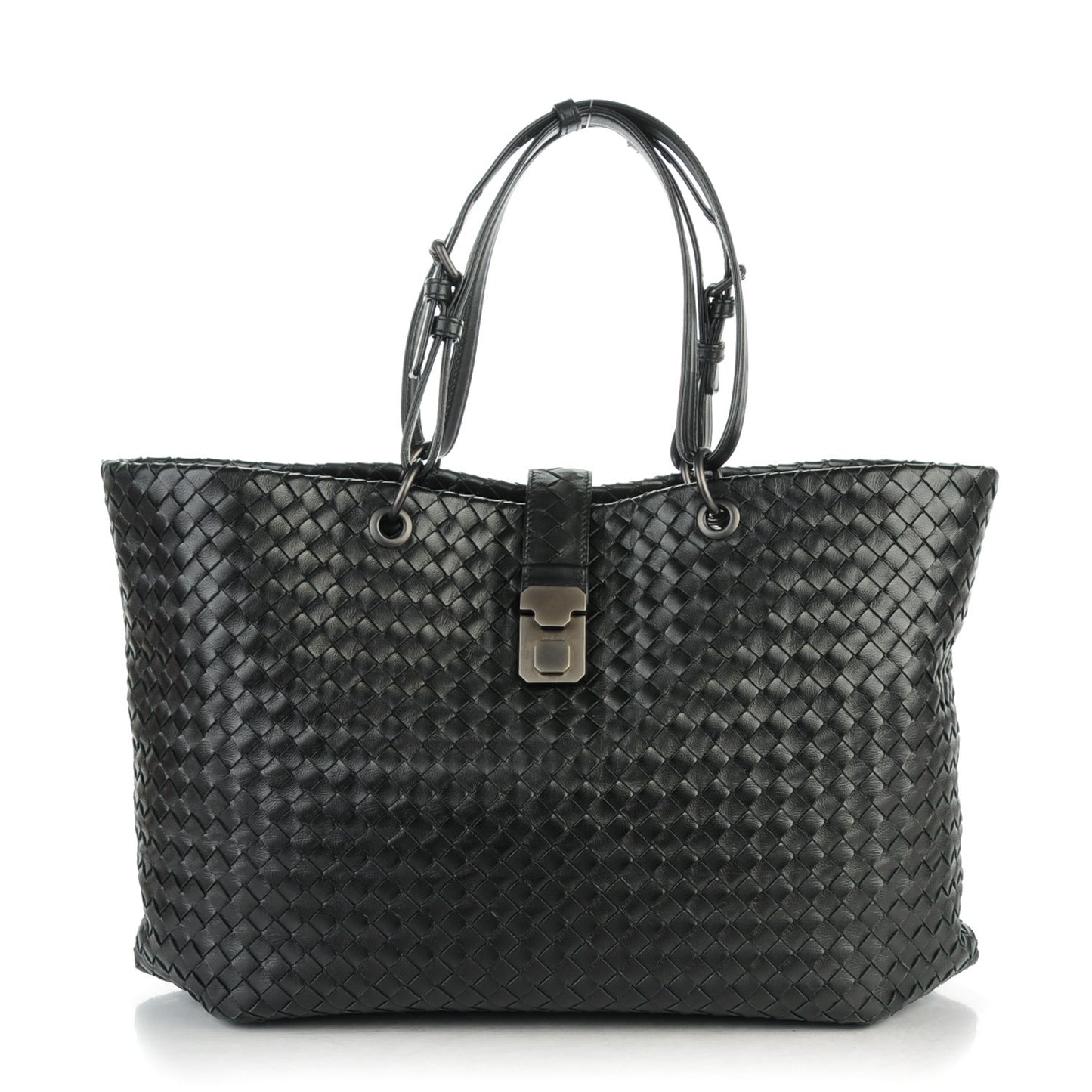 Nappa Intrecciato Capri Large Tote Nero Black