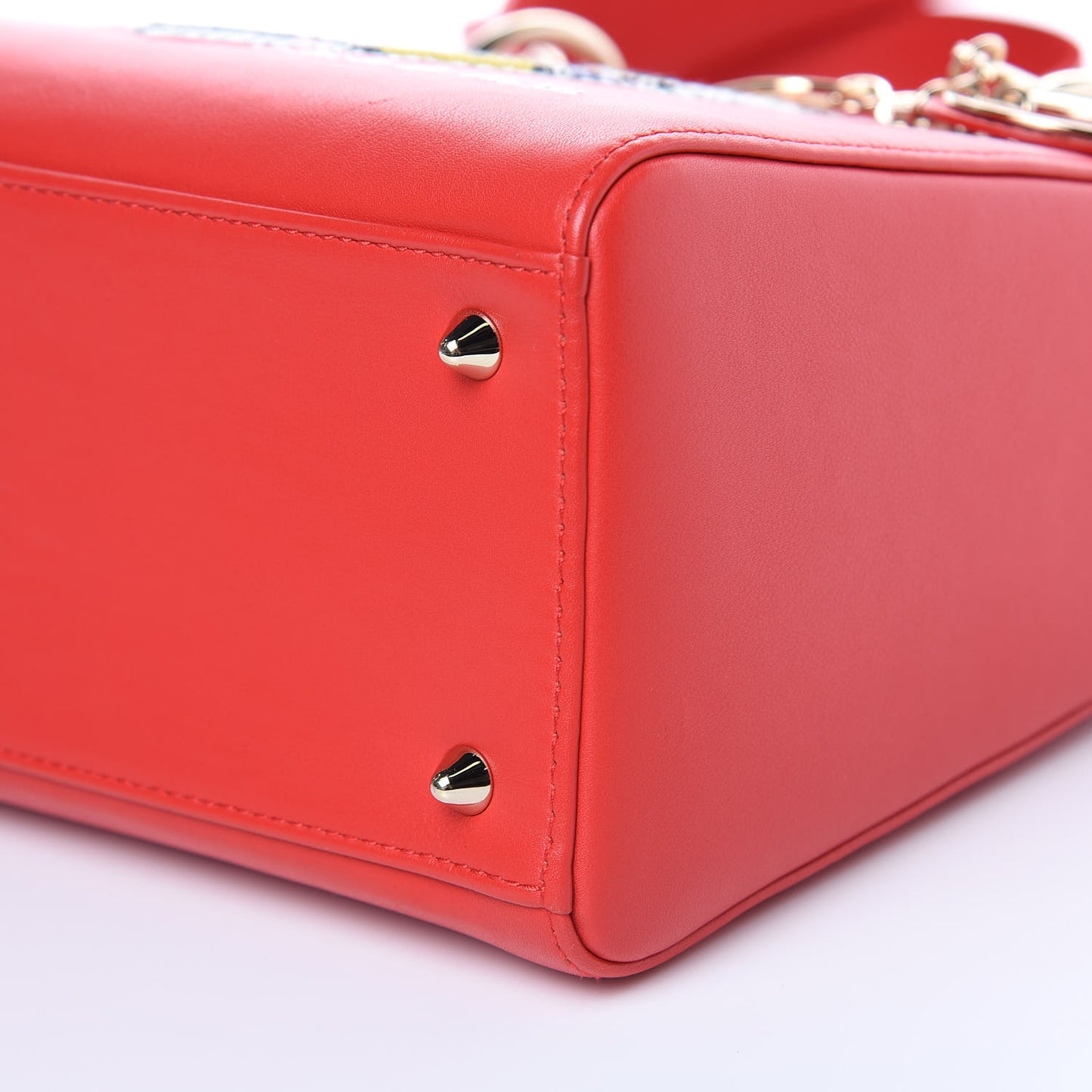 Calfskin Niki De Saint Phalle Medium Supple Lady Dior Red