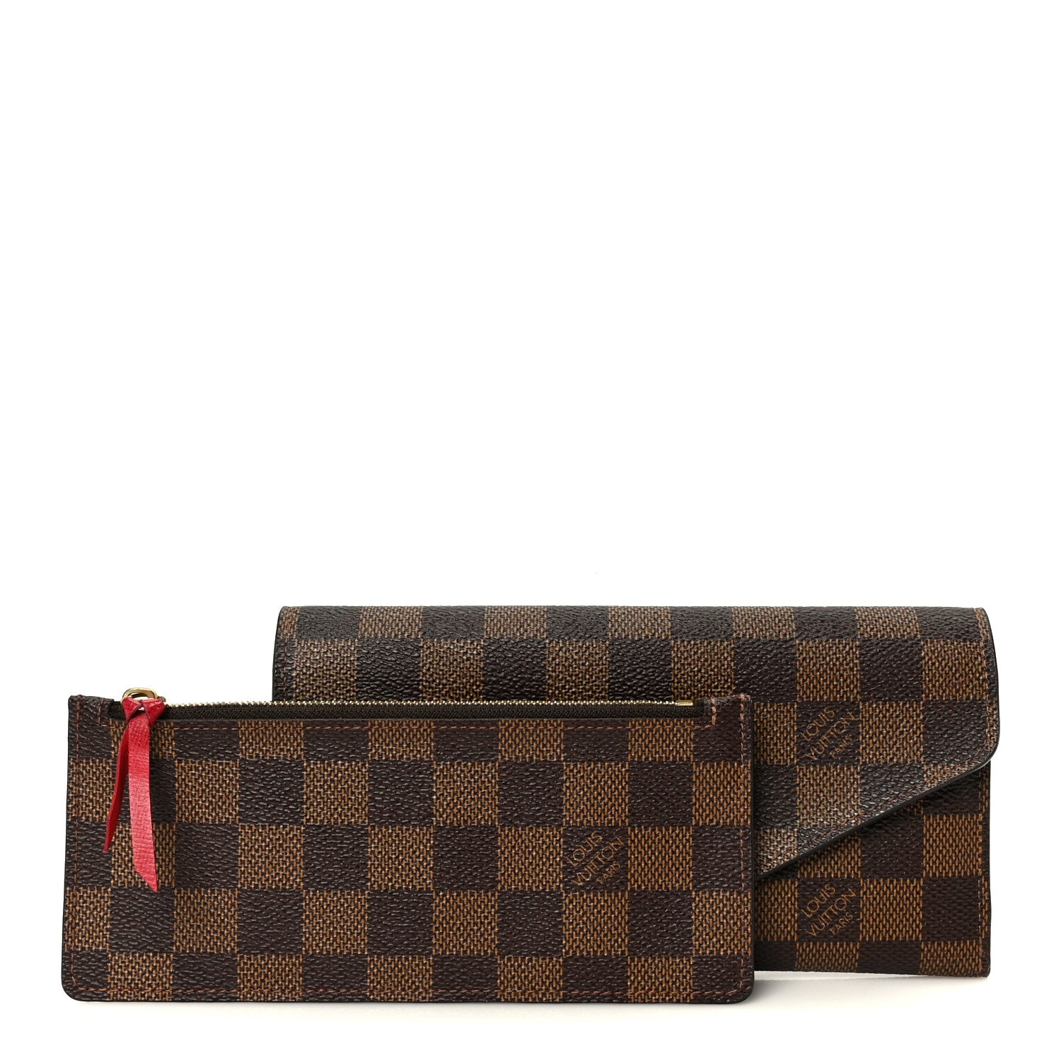 Louis Vuitton Damier Ebene Josephine Wallet Red 1881081 – FASHIONPHILE