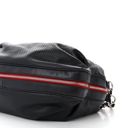 Chanel Lambskin Perforated Baseball Spirit Ligne Bag Navy 10 of 11