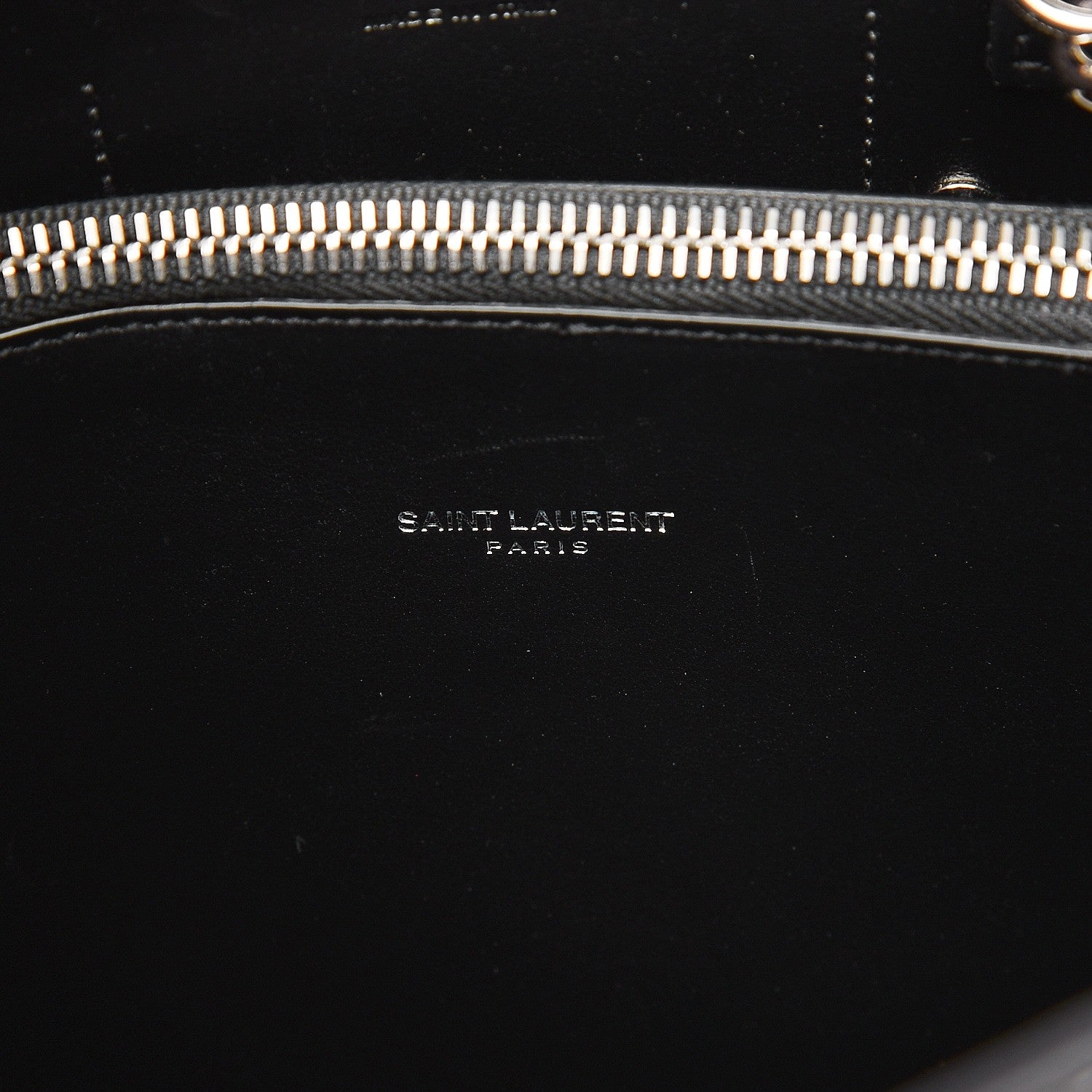Saint Laurent Grained Calfskin Small Sac De Jour Black 9 of 11