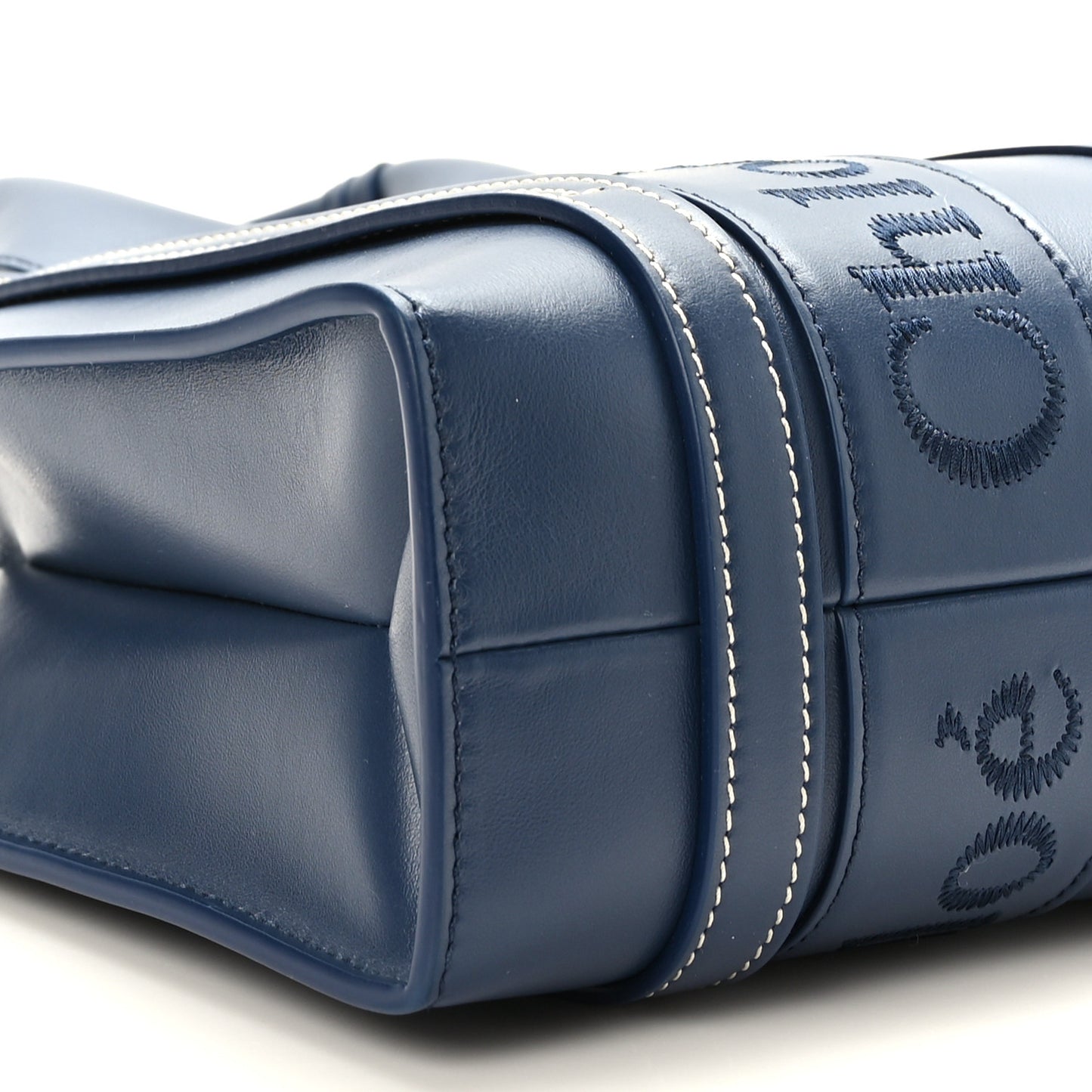 Calfskin Small Woody Tote Blue