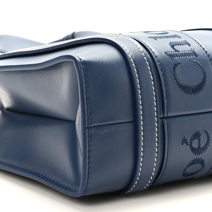 Chloe Calfskin Small Woody Tote Blue 7 of 8