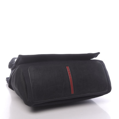 Prada Neoprene Sling Messenger Bag Black 4 of 12