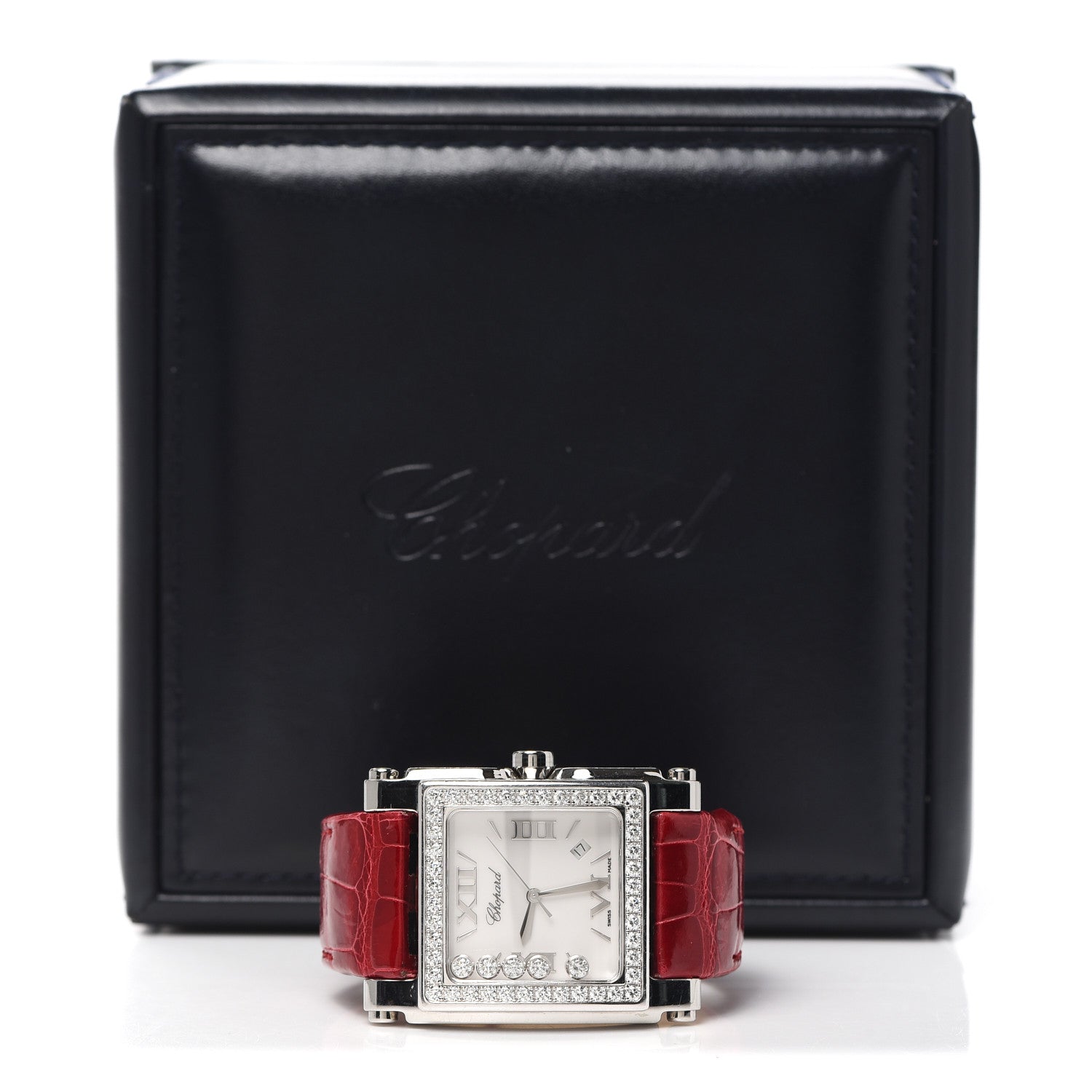 Chopard Stainless Steel Alligator Diamond Bezel 36mm Happy Diamonds Quartz Watch 6 of 6