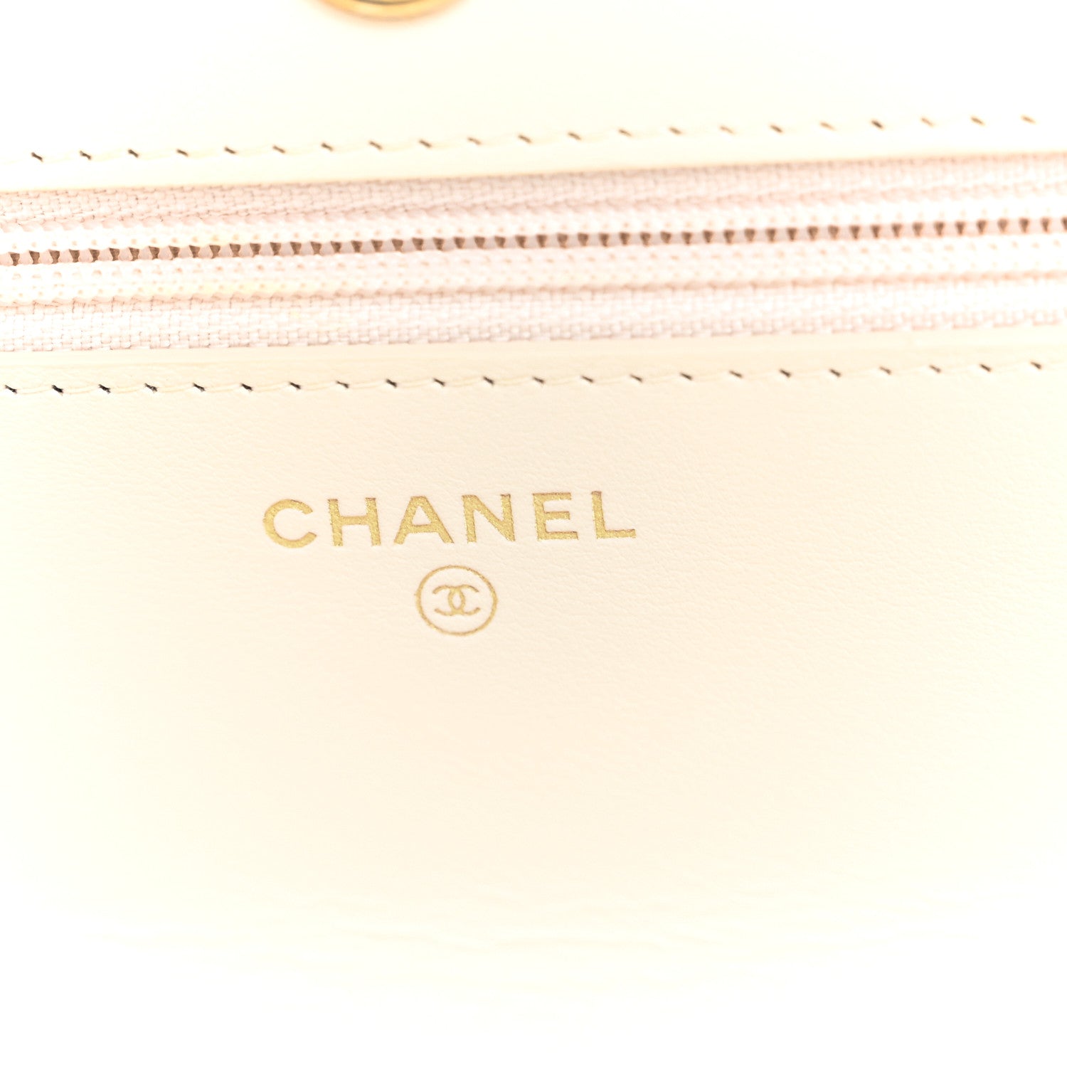 Chanel Lambskin Quilted Chanel 19 Wallet On Chain WOC Light Beige 7 of 11
