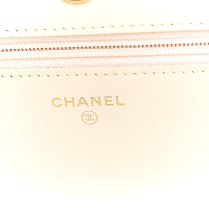 Chanel Lambskin Quilted Chanel 19 Wallet On Chain WOC Light Beige 7 of 11