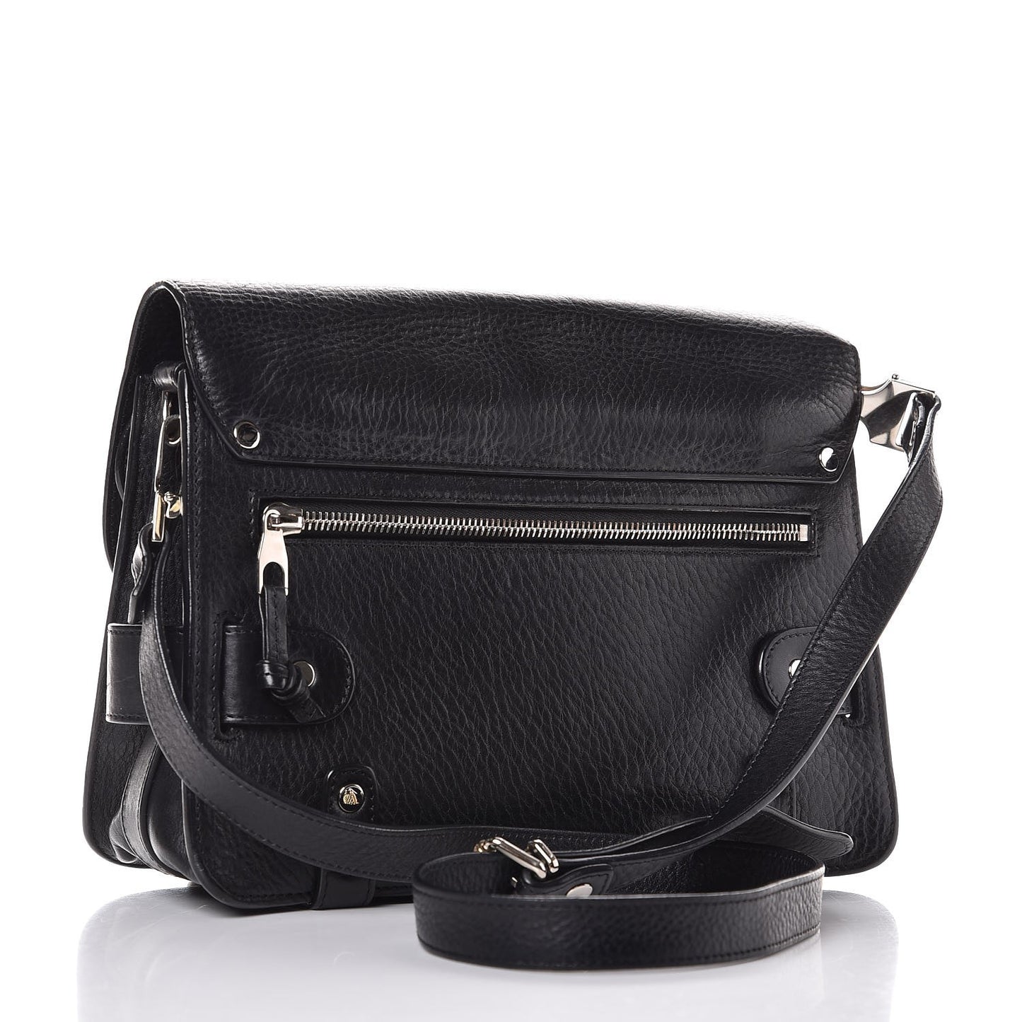 Calfskin PS11 Classic Shoulder Bag Black