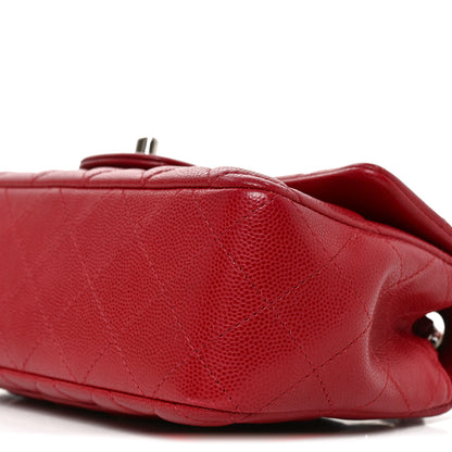 Chanel Caviar Quilted Mini Rectangular Flap Red 10 of 10
