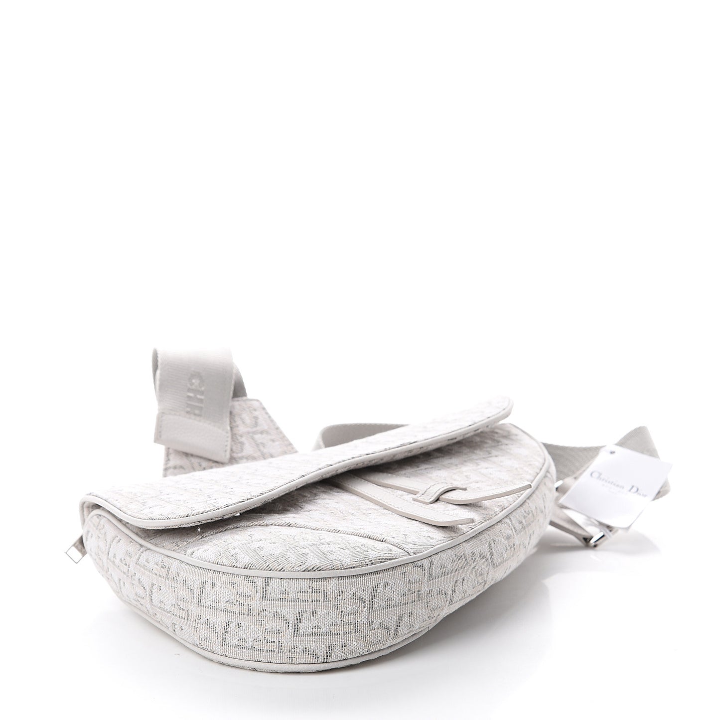 Oblique Mens Saddle Bag Grey