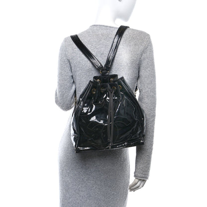 Chanel Paten Timeless CC Drawstring Backpack Black 2 of 10