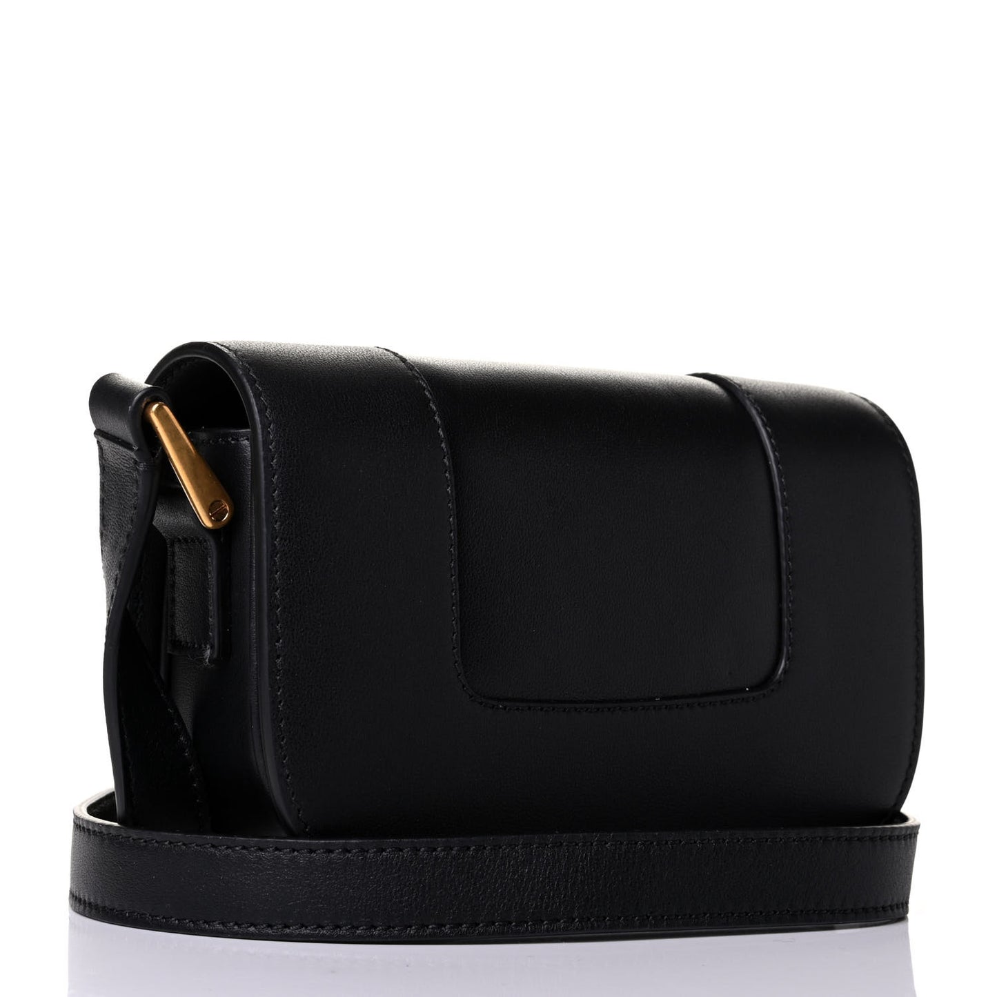 Calfskin Small Supervee Crossbody Bag Black