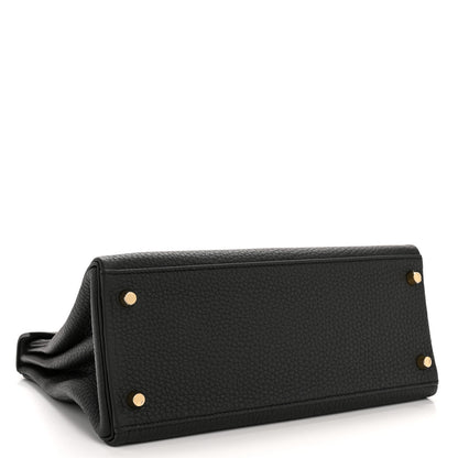 Hermes Taurillon Clemence Kelly Retourne 28 Black 4 of 13