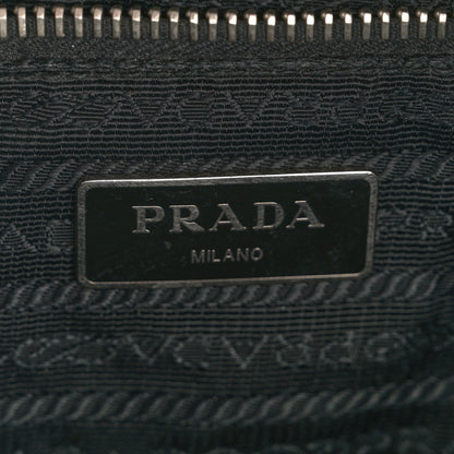 Prada Nylon Flat Messenger Bag Black 7 of 14