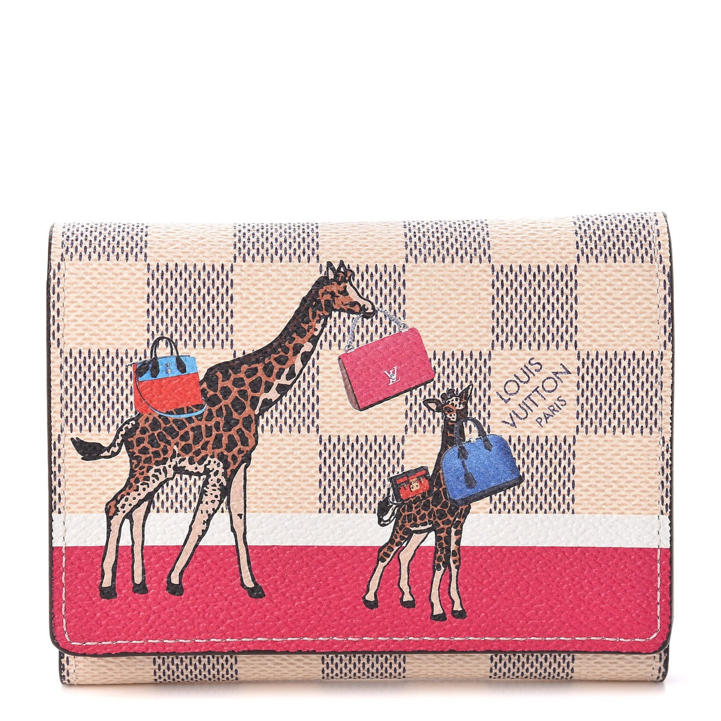 Damier Azur 2017 Christmas Animation Victorine Wallet