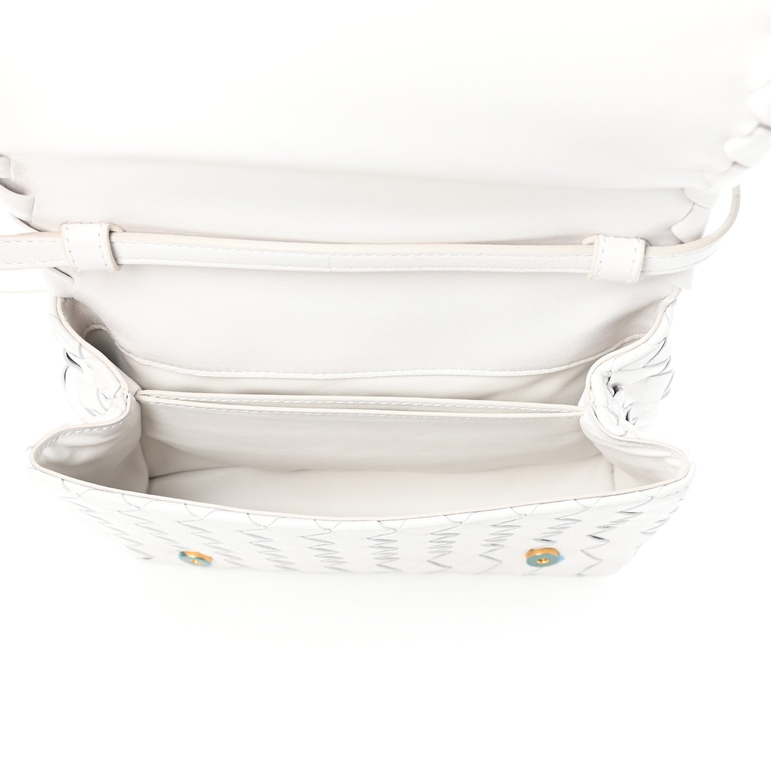 Bottega Veneta Nappa Intrecciato Crossbody White 5 of 9