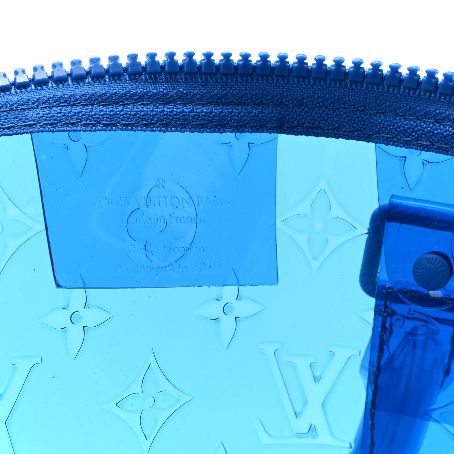 Louis Vuitton PVC Monogram Keepall Bandouliere 50 Blue 6 of 10