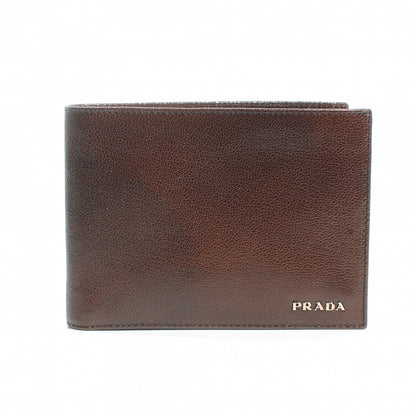 Prada Soft Goatskin Bi-Fold Wallet Moro 1 of 8