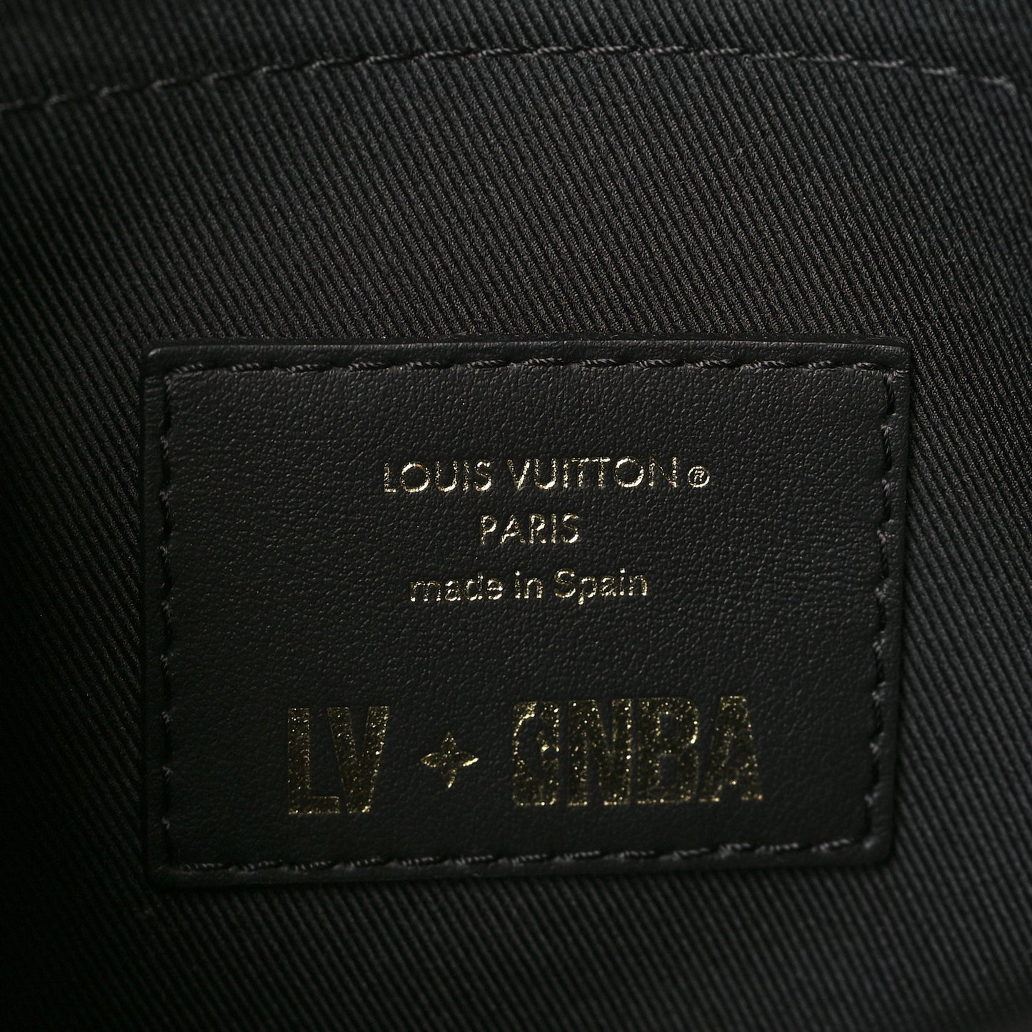 x NBA Grained Calfskin Monogram Studio Messenger Black