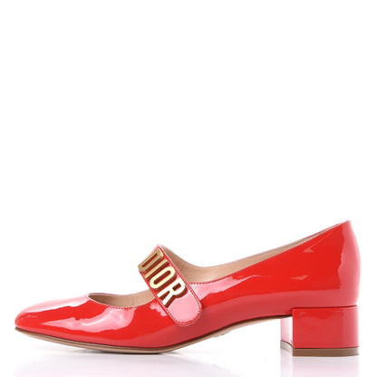 Christian Dior Patent Baby-D Ballet Pumps 36.5 Deep Red 1 of 10
