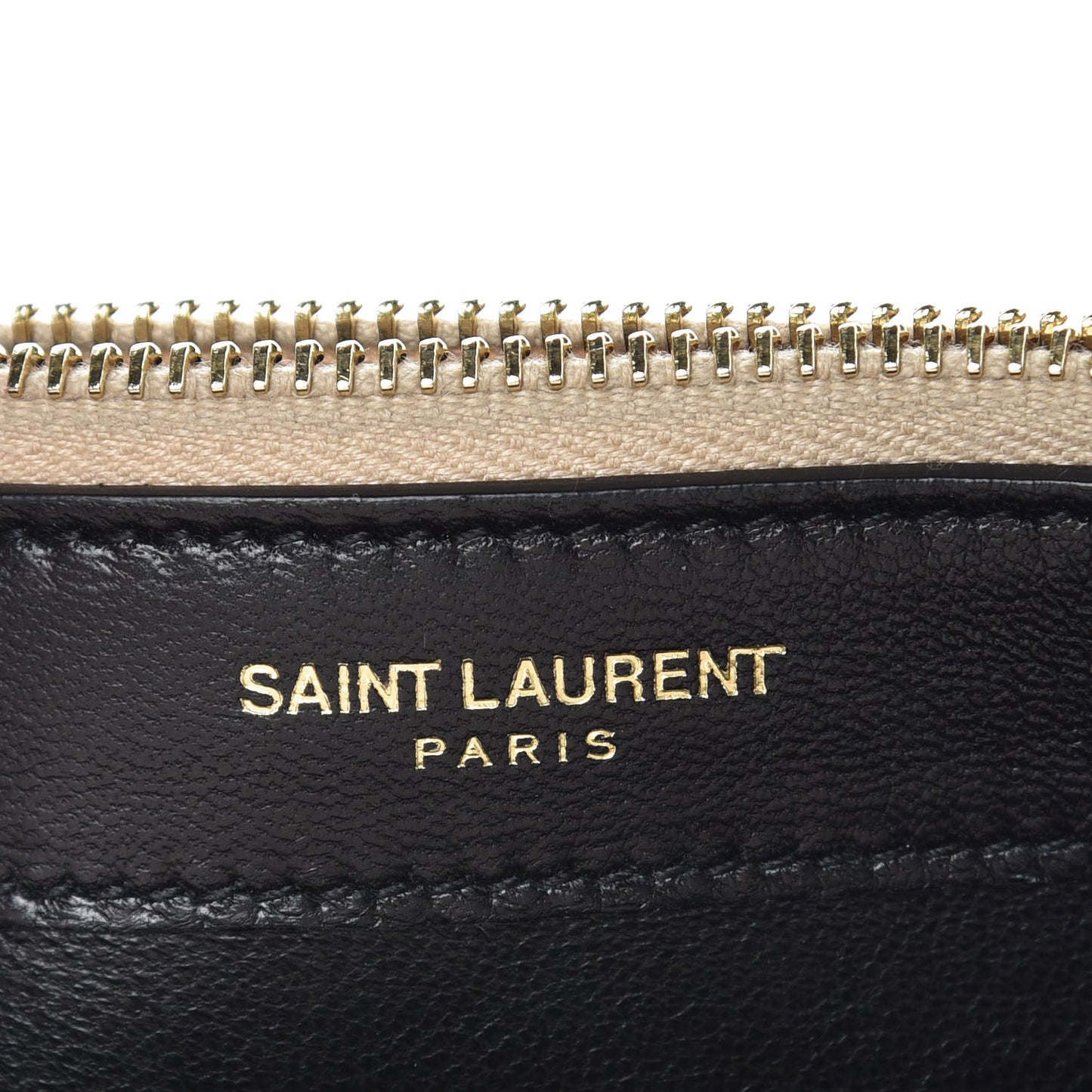Metallic Fabric Monogram Envelope Chain Wallet Light Gold