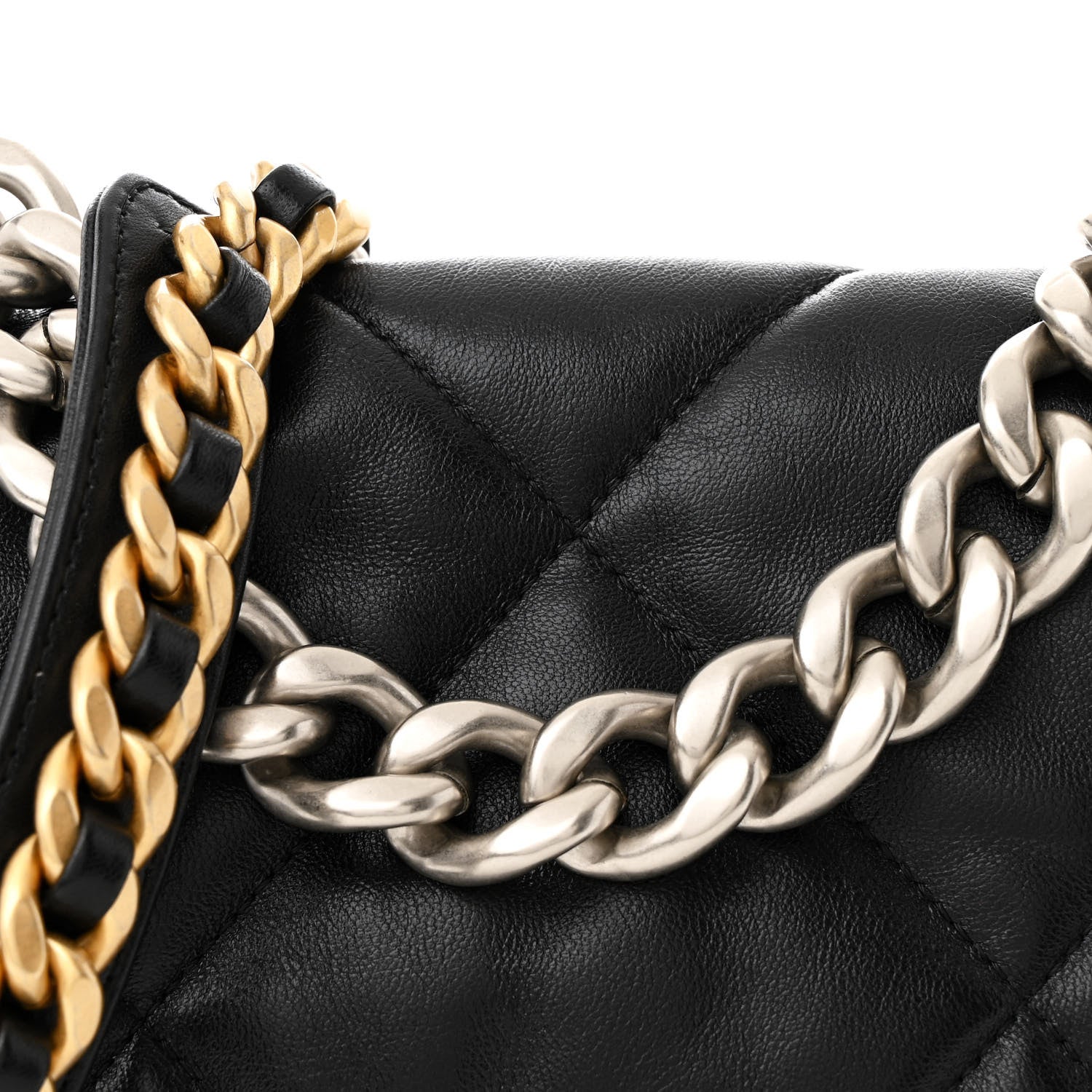 Chanel Lambskin Quilted Large Chanel 19 Flap Black 8 of 10