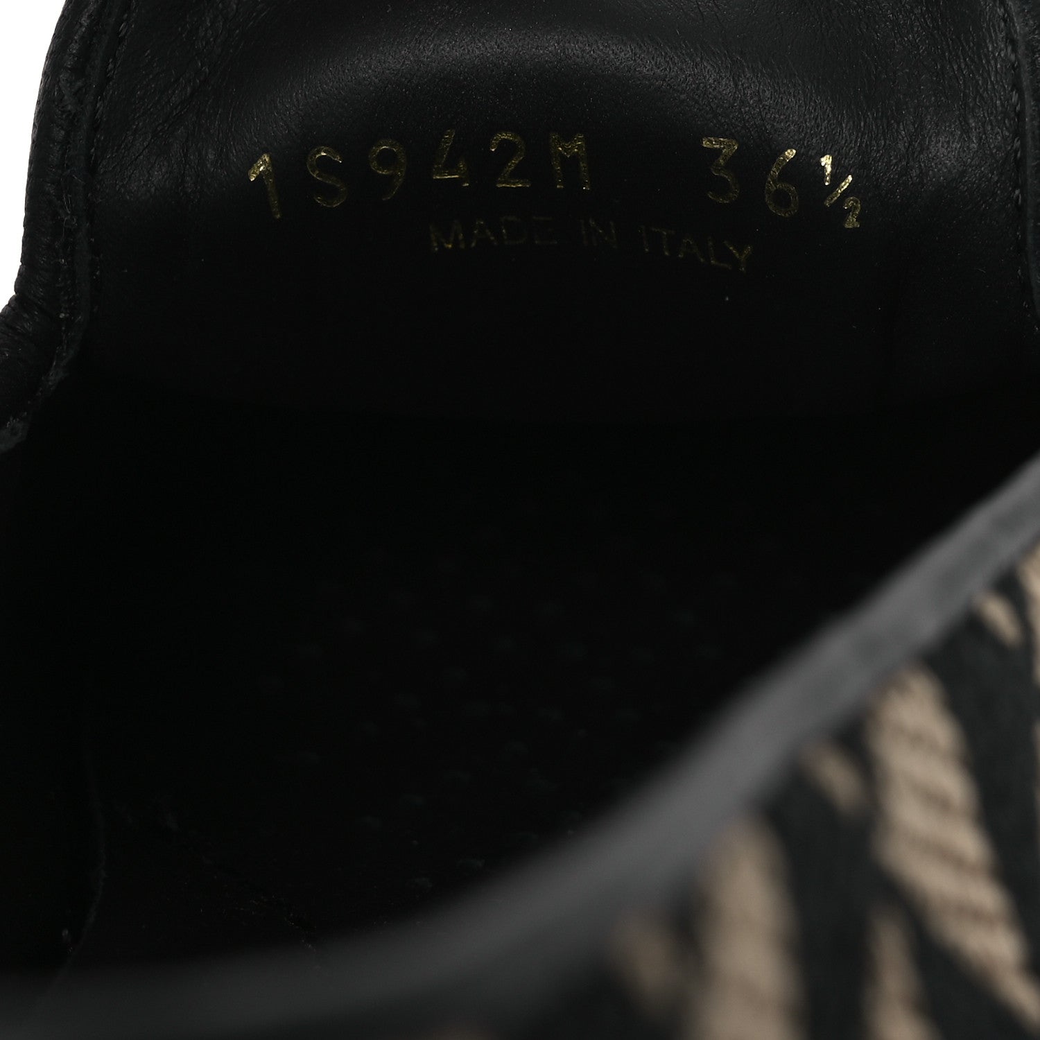 Prada Jacquard Trianglolo Symbole Embroidered Metal Triangle Logo Slip On Sneakers 36.5 Corda Black 11 of 11