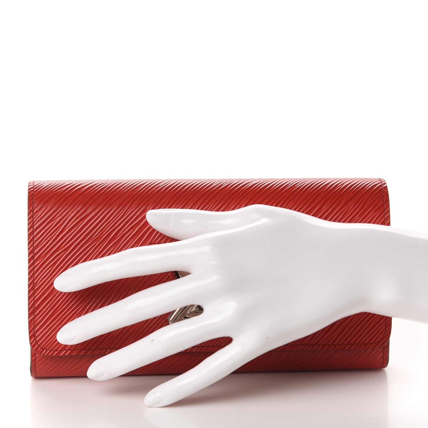 Epi Twist Wallet Coquelicot