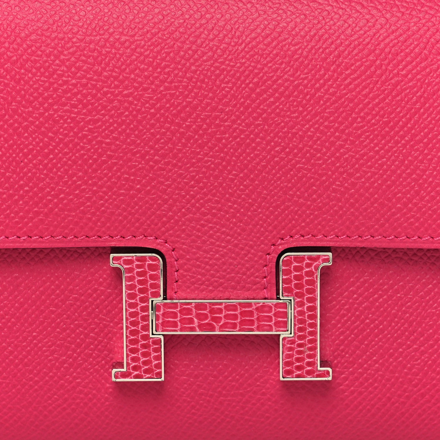 Hermes Epsom Lizard Constance Wallet To Go Rose Mexico 9 of 12